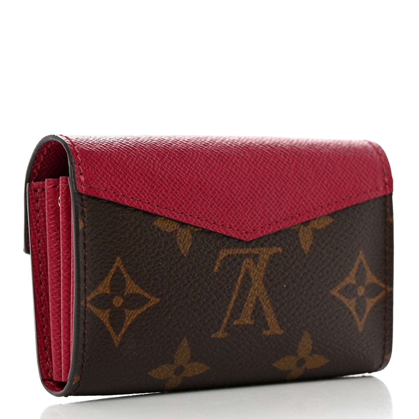 LOUIS VUITTON Monogram Sarah Multicartes Fuchsia