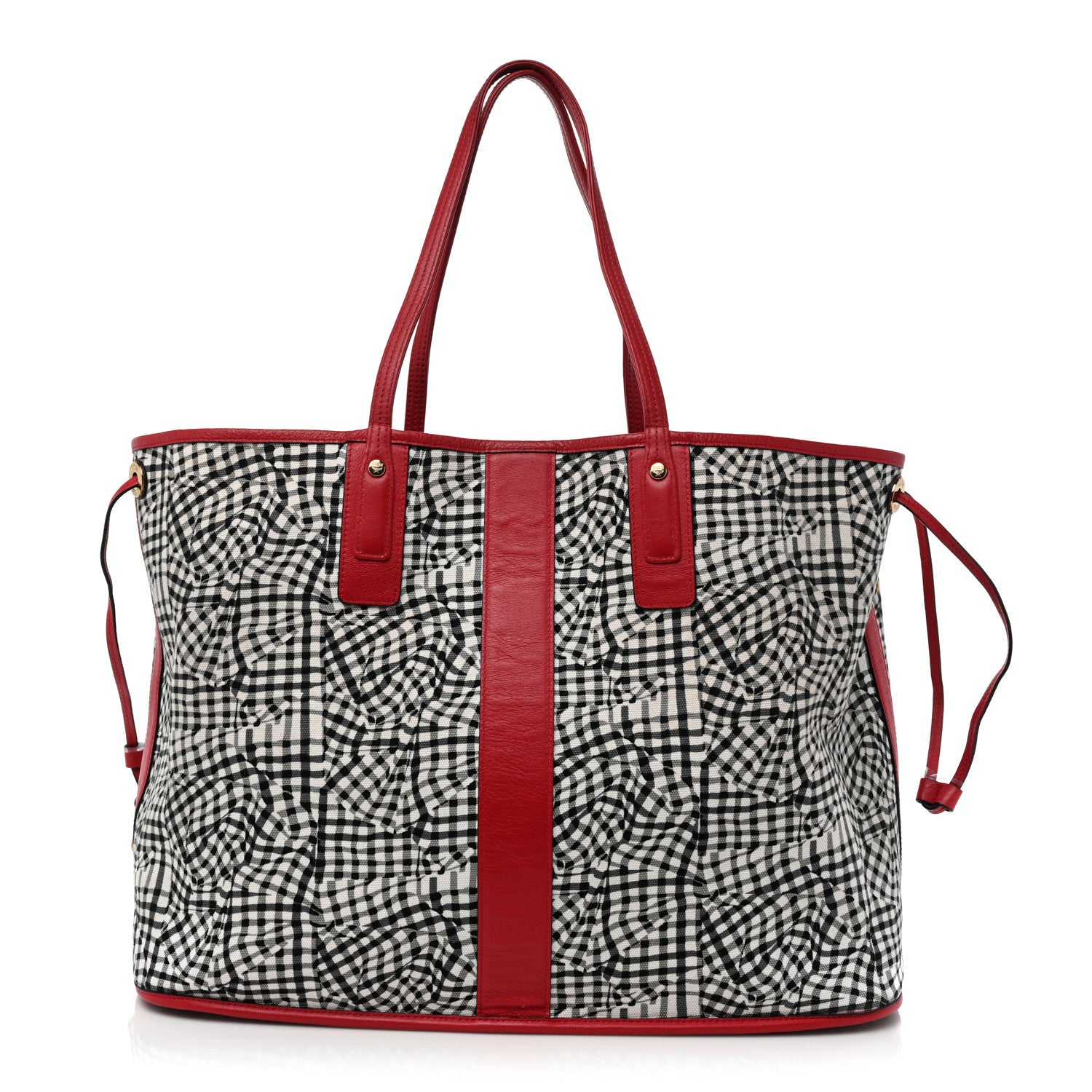 MCM Visetos Large Liz Reversible Shopper Tote Ruby Red 4 of 21