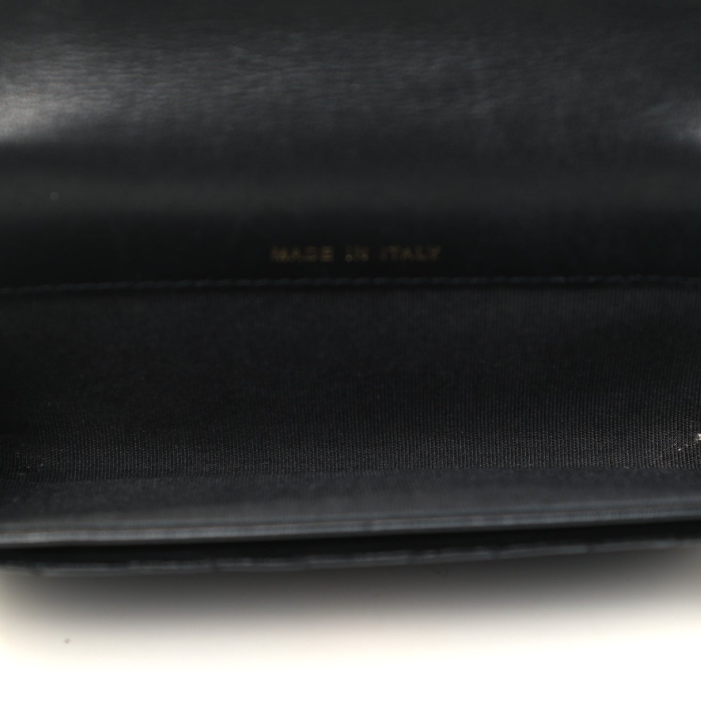 Lambskin Chevron Quilted Boy Card Holder Wallet Black