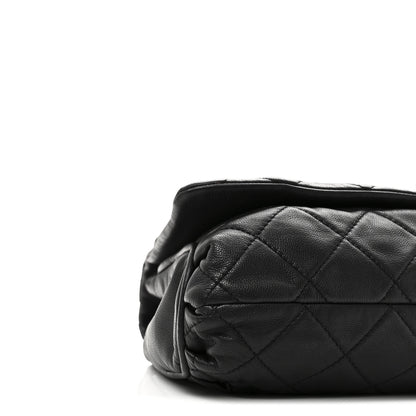 Chanel Calfskin Quilted CC Curvy Flap Black 9 of 11