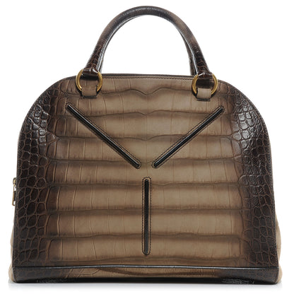 Saint Laurent Crocodile Embossed Nubuck 32 Bag 1 of 7