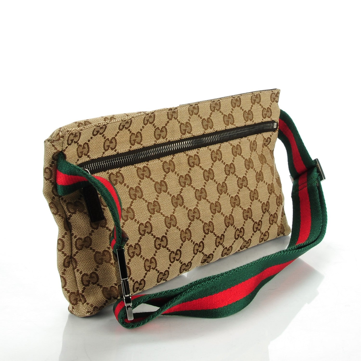 Gucci Monogram Web Belt Bag Dark Brown 3 of 7