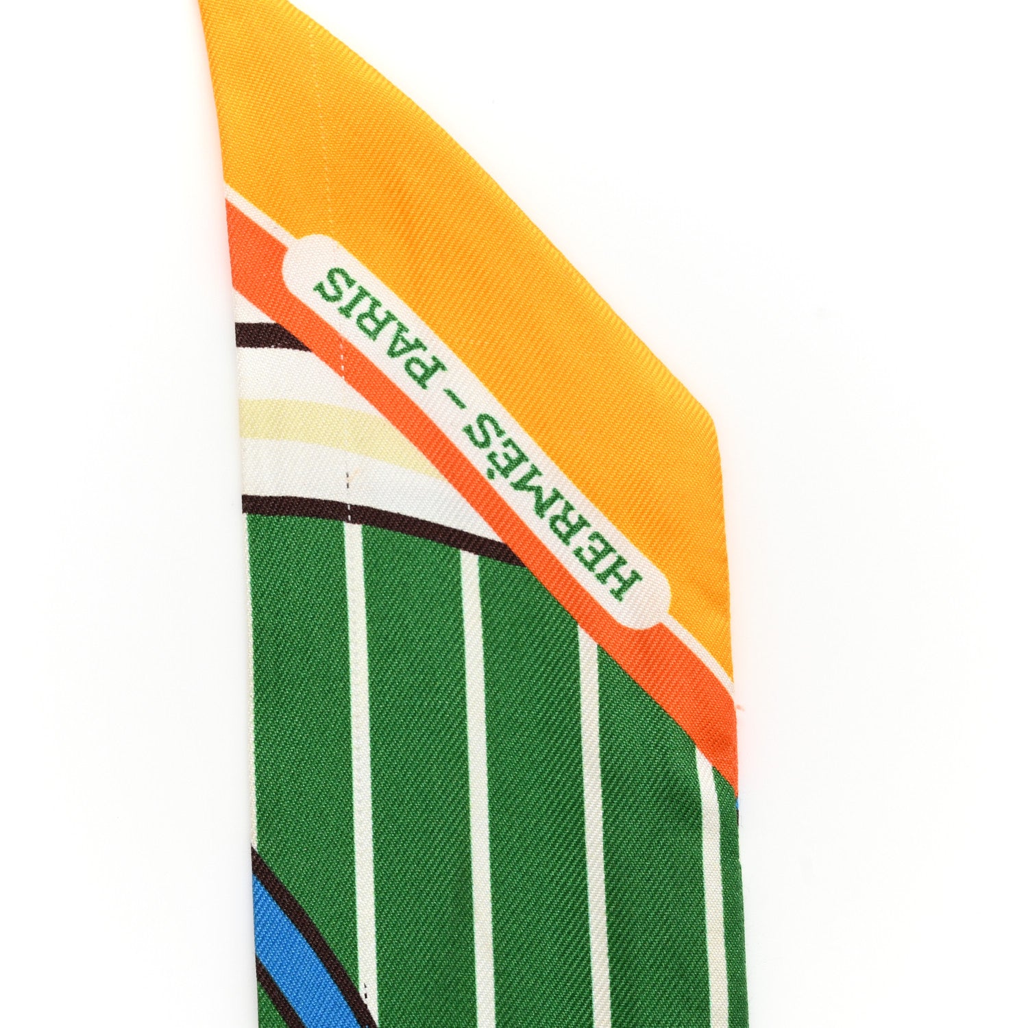 Hermes Twilly Scarf Orange Multicolor 12 of 13