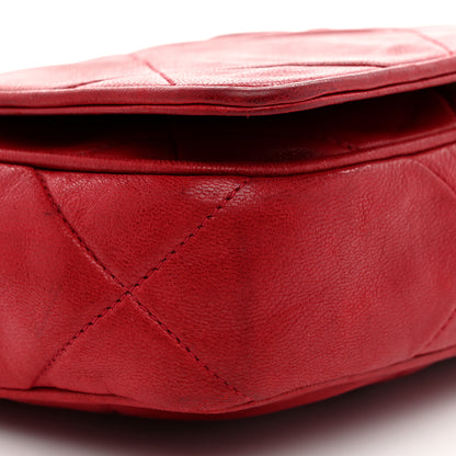 Chanel Lambskin Quilted CC Shoulder Bag Red 9 of 13