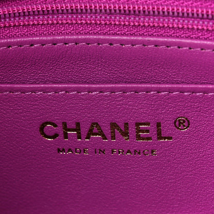 Chanel Lambskin Quilted Mini Rectangular Flap Blue Purple 7 of 13