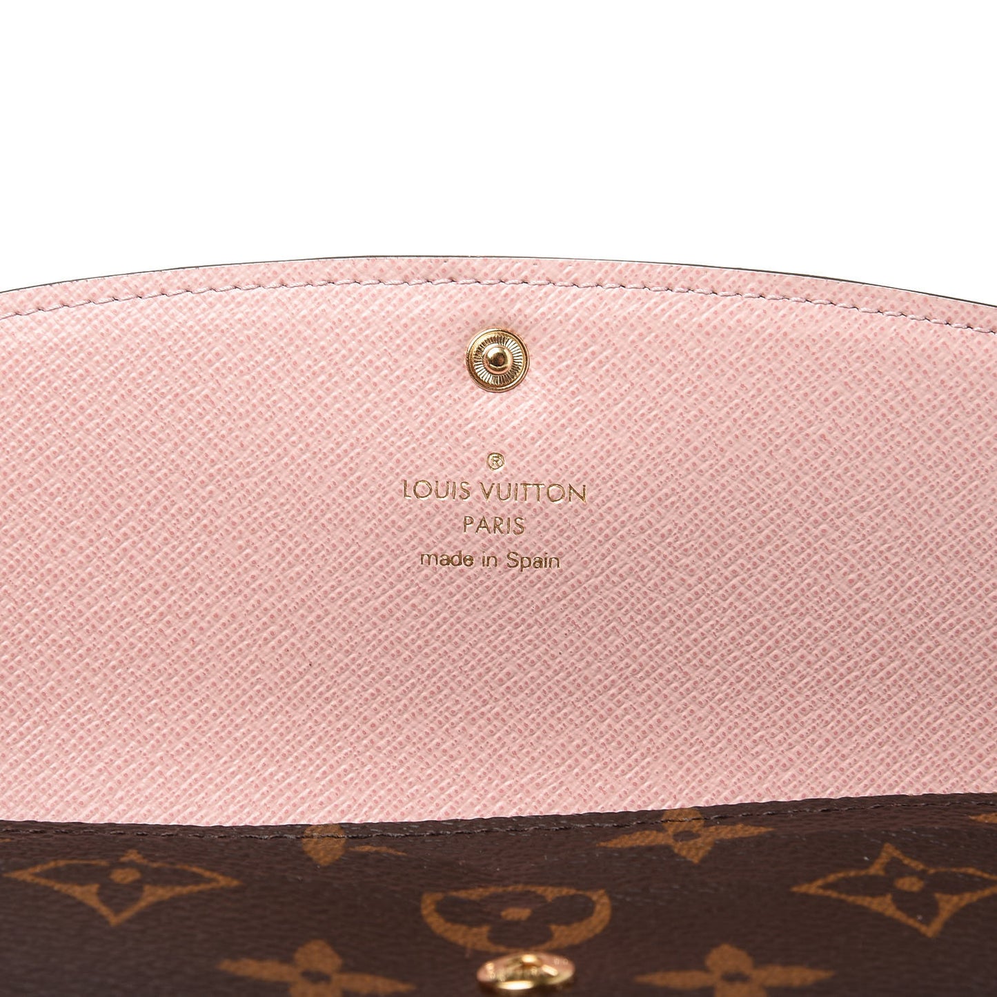 Monogram Emilie Wallet Rose Ballerine