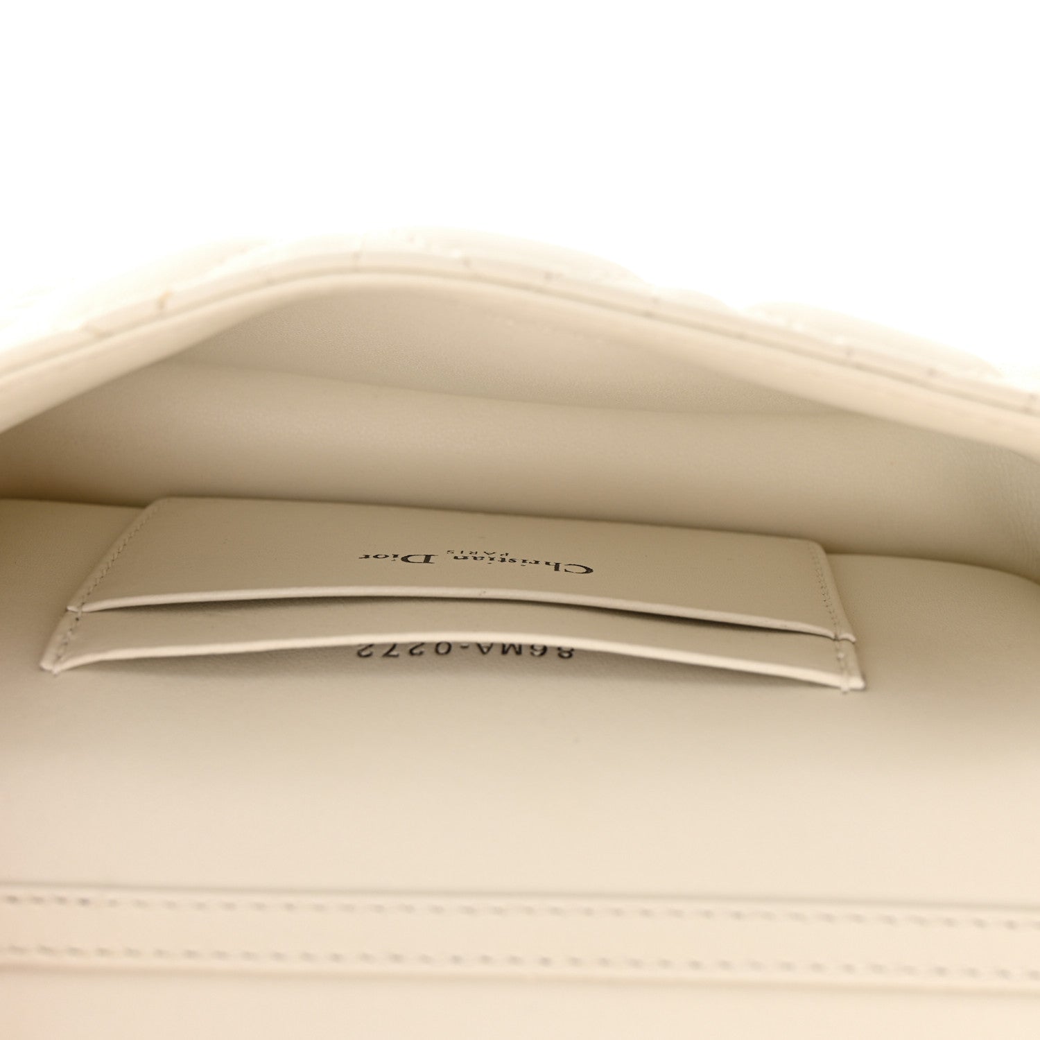 Christian Dior CHRISTIAN DIOR Calfskin Cannage Lady Dior Phone Pouch Latte 5 of 13