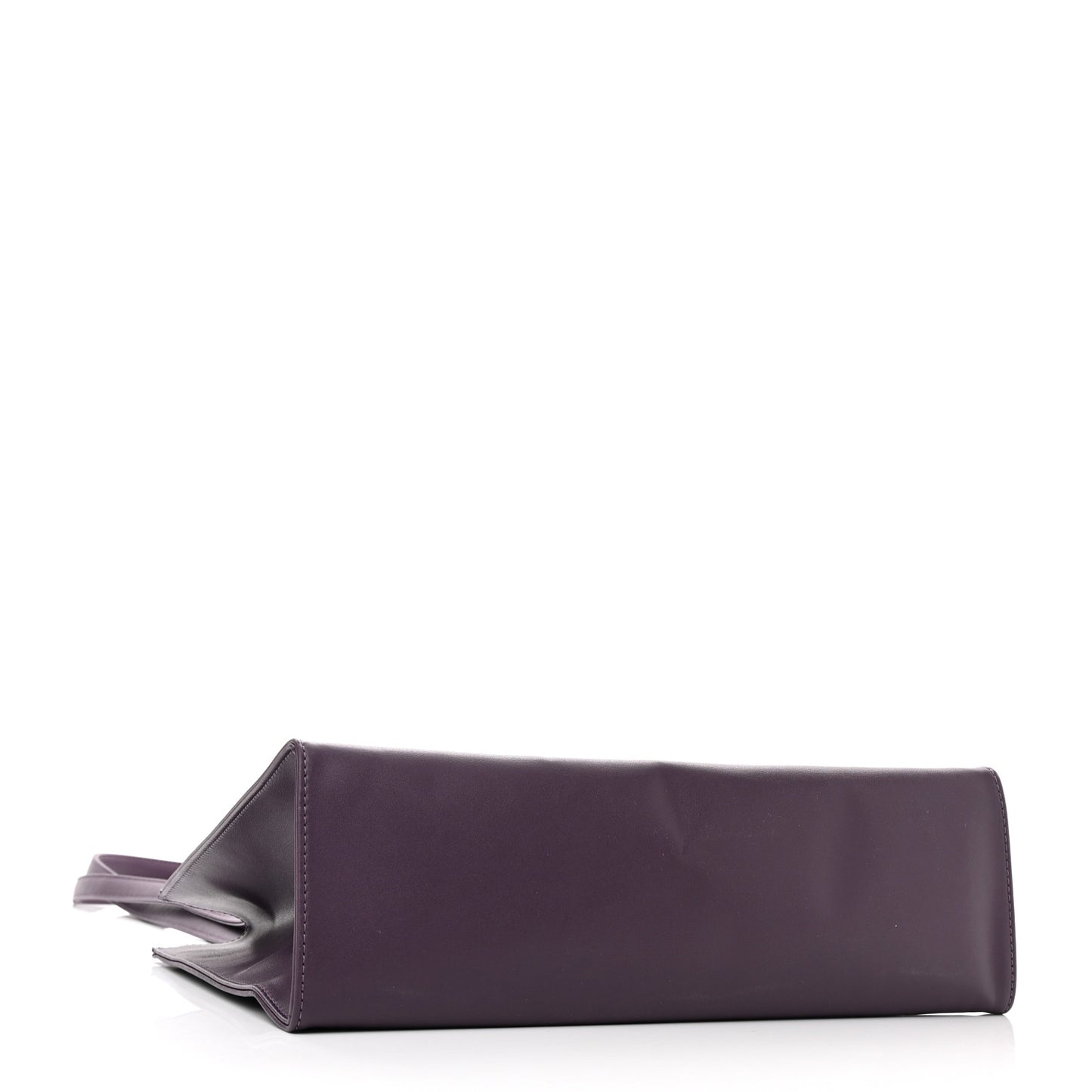 Vegan Leather Medium Shopping Bag Eggplant