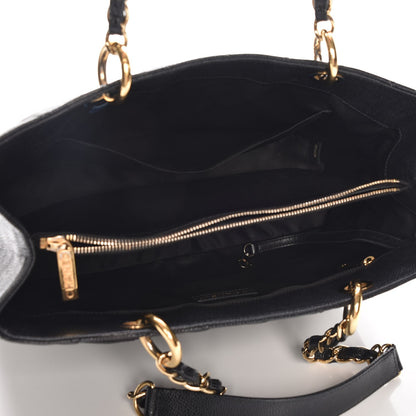 Chanel Caviar Quilted Grand Shopping Tote GST Black 5 of 7