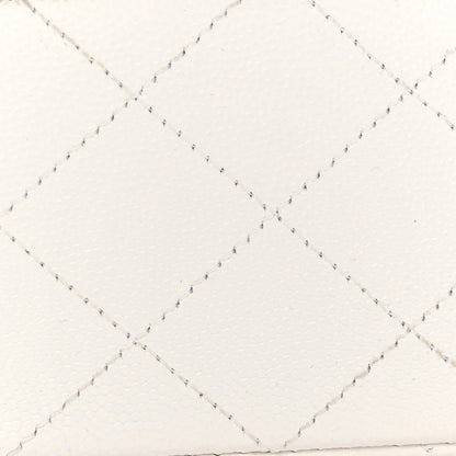 Chanel Caviar Quilted Medium Double Flap White 11 of 11