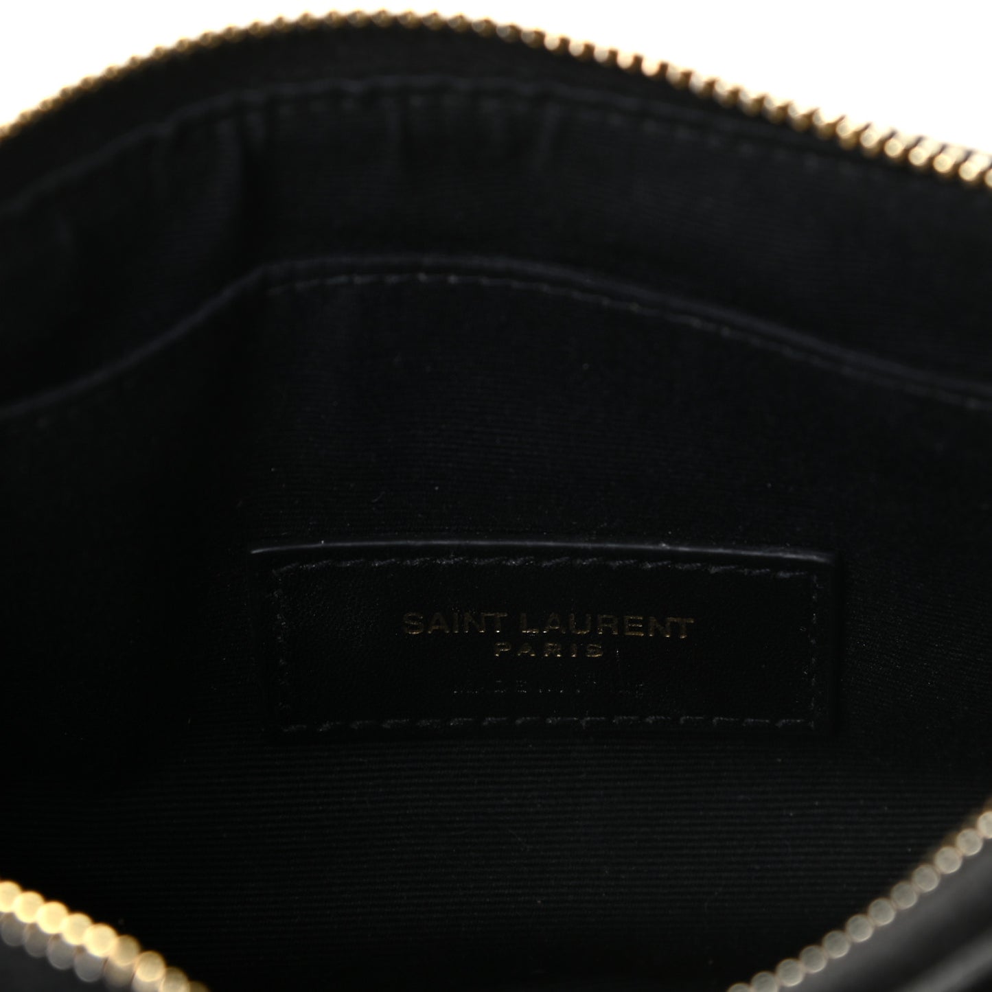 Grain De Poudre Chevron Monogram Bill Pouch Black