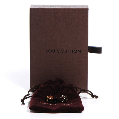 Louis Vuitton Swarovski Crystal Love Letter Timeless Ear Studs Earrings 3 of 7