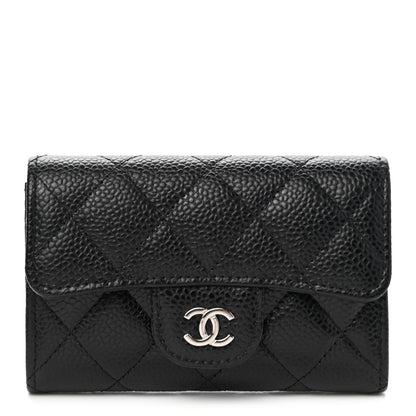 Chanel Caviar Quilted Flap Card Holder Black 1 of 8