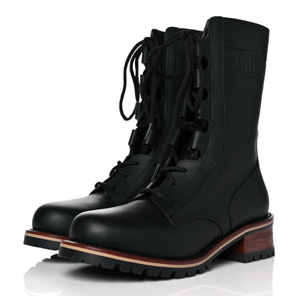 Christian Dior Calfskin Dior Quest 35mm Hiking Boots 38.5 Black 3 of 7