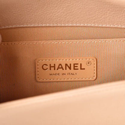 Chanel Metallic Calfskin Quilted Medium Boy Flap Gold 7 of 9