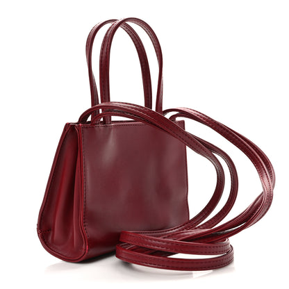Telfar Vegan Leather Small Shopping Bag Oxblood 3 of 11