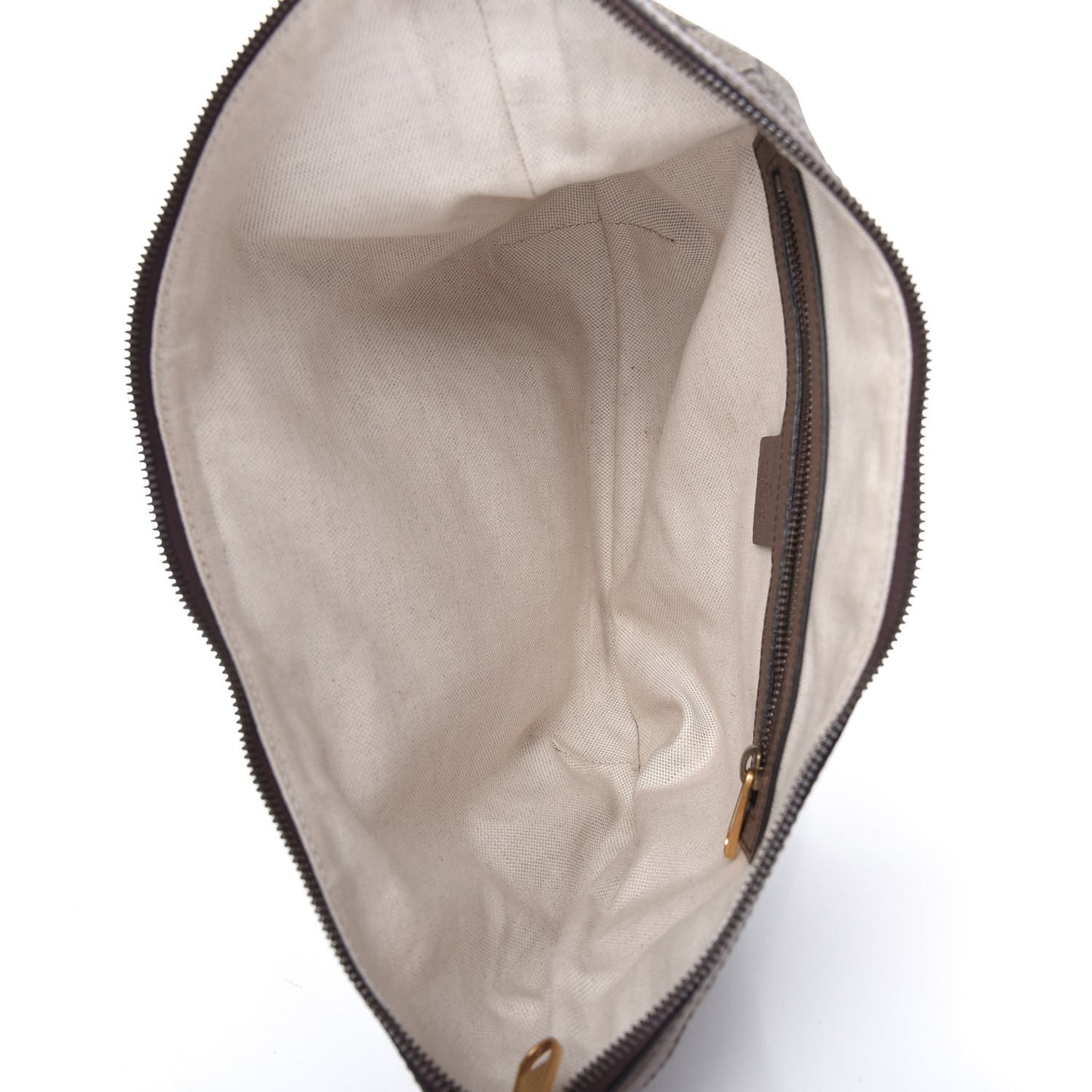 GG Supreme Monogram Web Small Ophidia Half Moon Hobo Brown