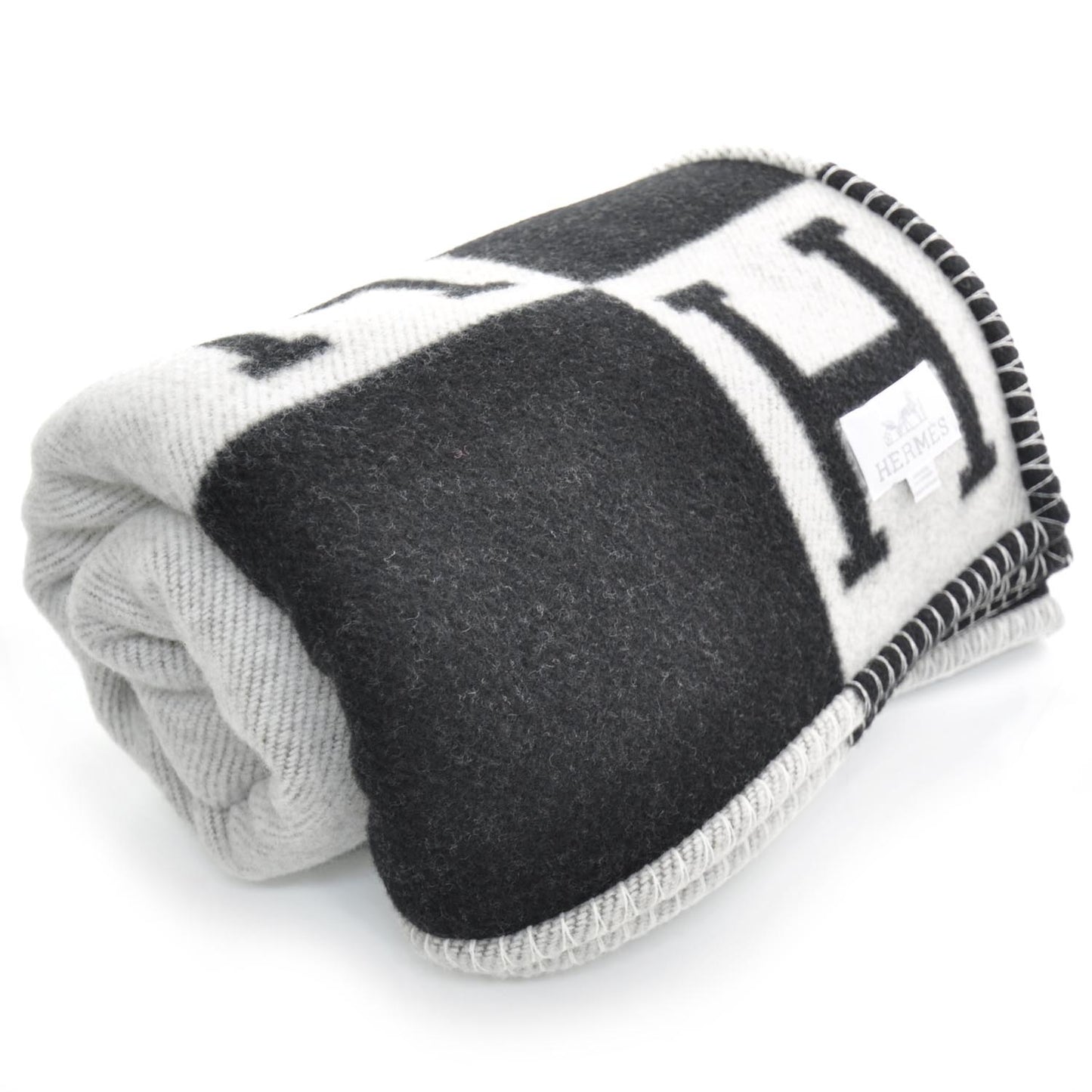 Wool Cashmere Signature Avalon Blanket Black