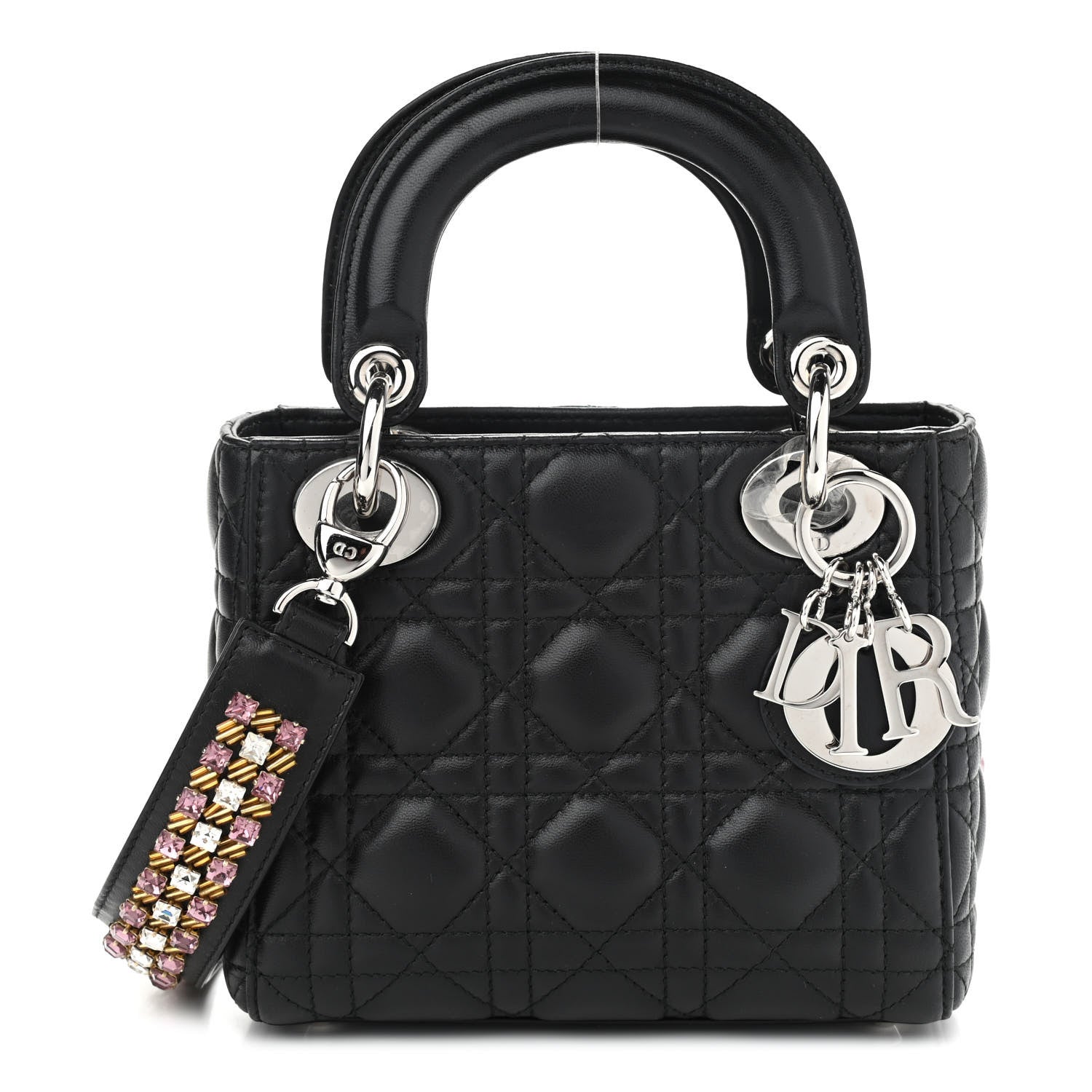 Christian Dior Lambskin Cannage Mini Lady Dior Black 1 of 7