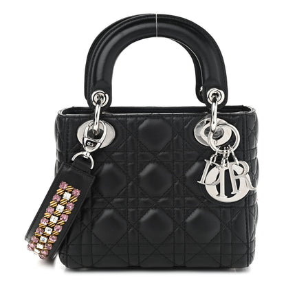Christian Dior Lambskin Cannage Mini Lady Dior Black 1 of 7
