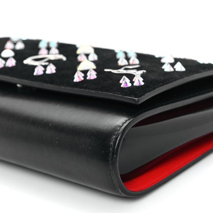Christian Louboutin Calfskin Spikes Loubinthesky Paloma Clutch Black Multicolor 9 of 9