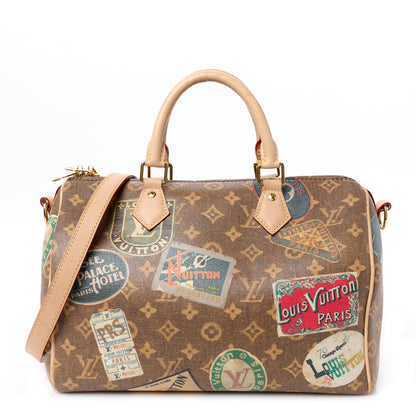 Louis Vuitton Monogram Hotel Labels Speedy Bandouliere 30 1 of 12