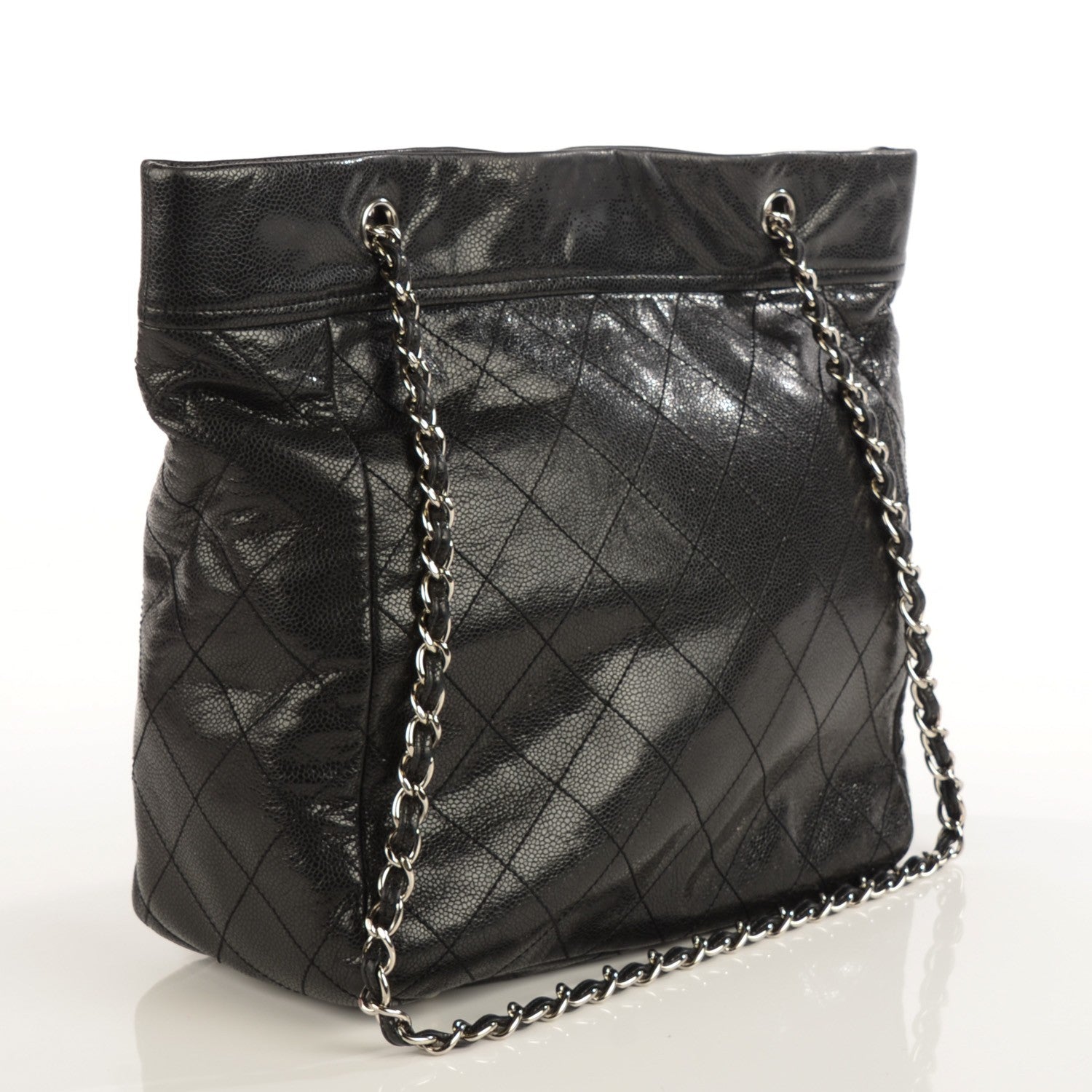 Chanel Soft Caviar Large Timeless CC Shoulder Bag Black 3 of 7