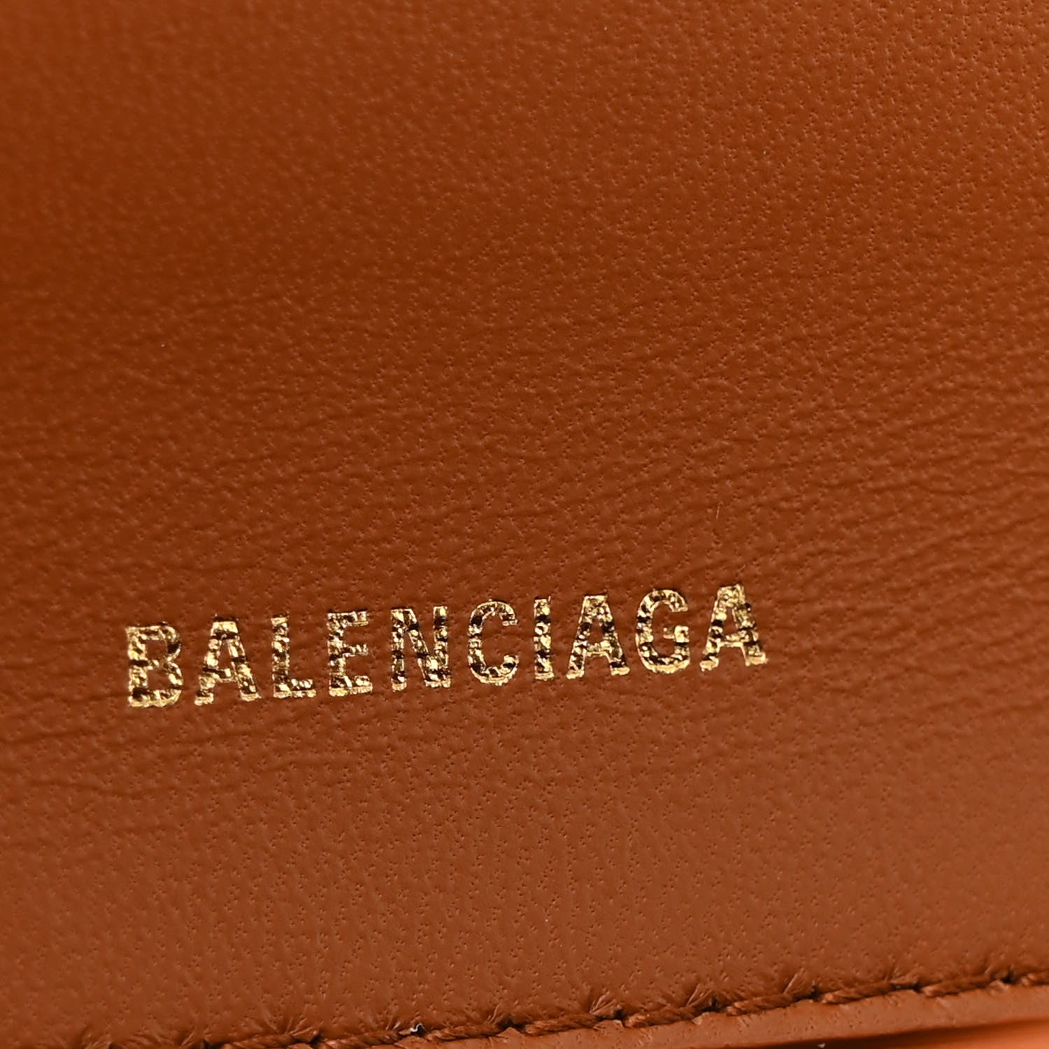 Balenciaga Shiny Box Calfskin Small Hourglass Top Handle Bag Camel 6 of 13
