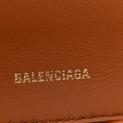 Balenciaga Shiny Box Calfskin Small Hourglass Top Handle Bag Camel 6 of 13