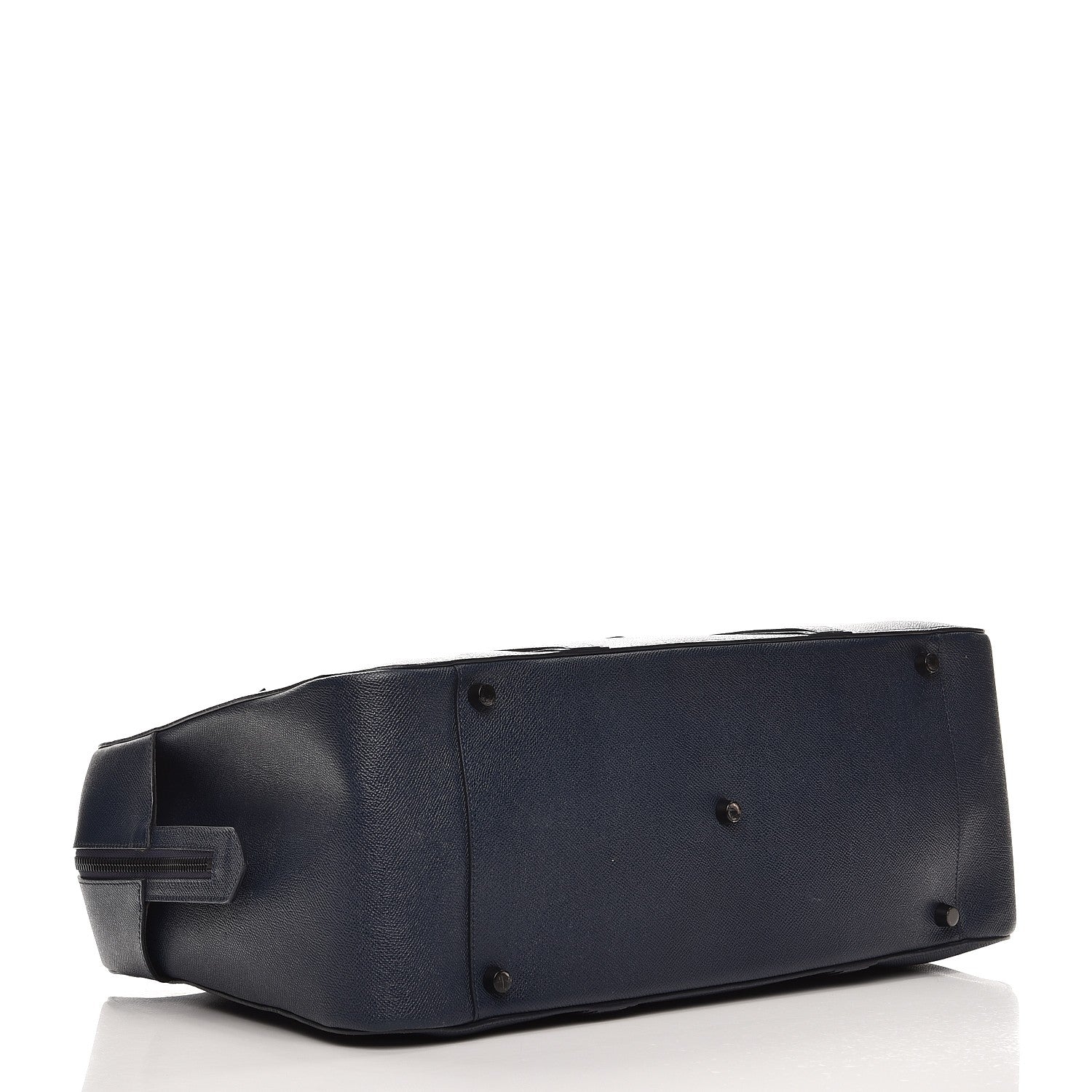 Burberry Textured Calfskin Briefcase Bag Dark Cobalt 4 of 12