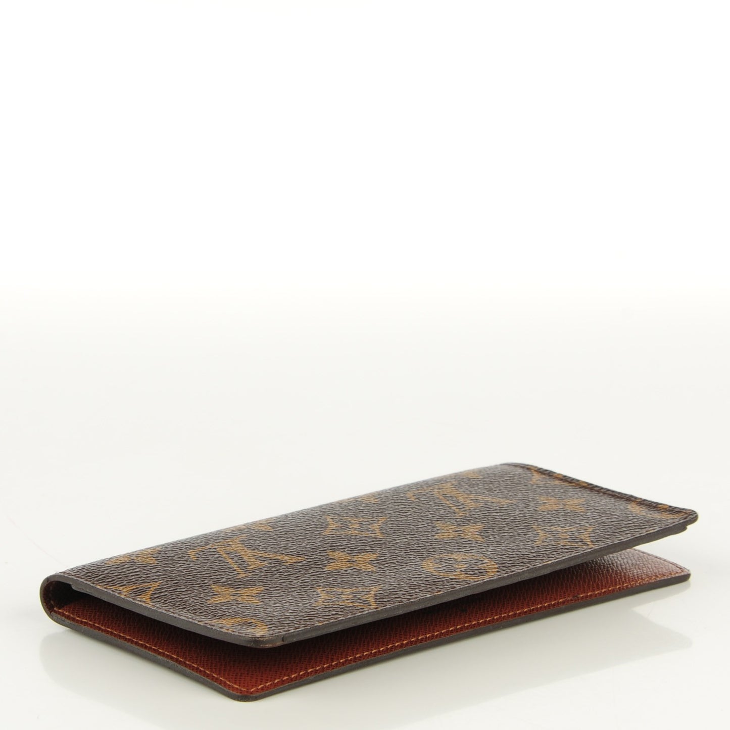 Monogram Simple Checkbook Holder Wallet Cover