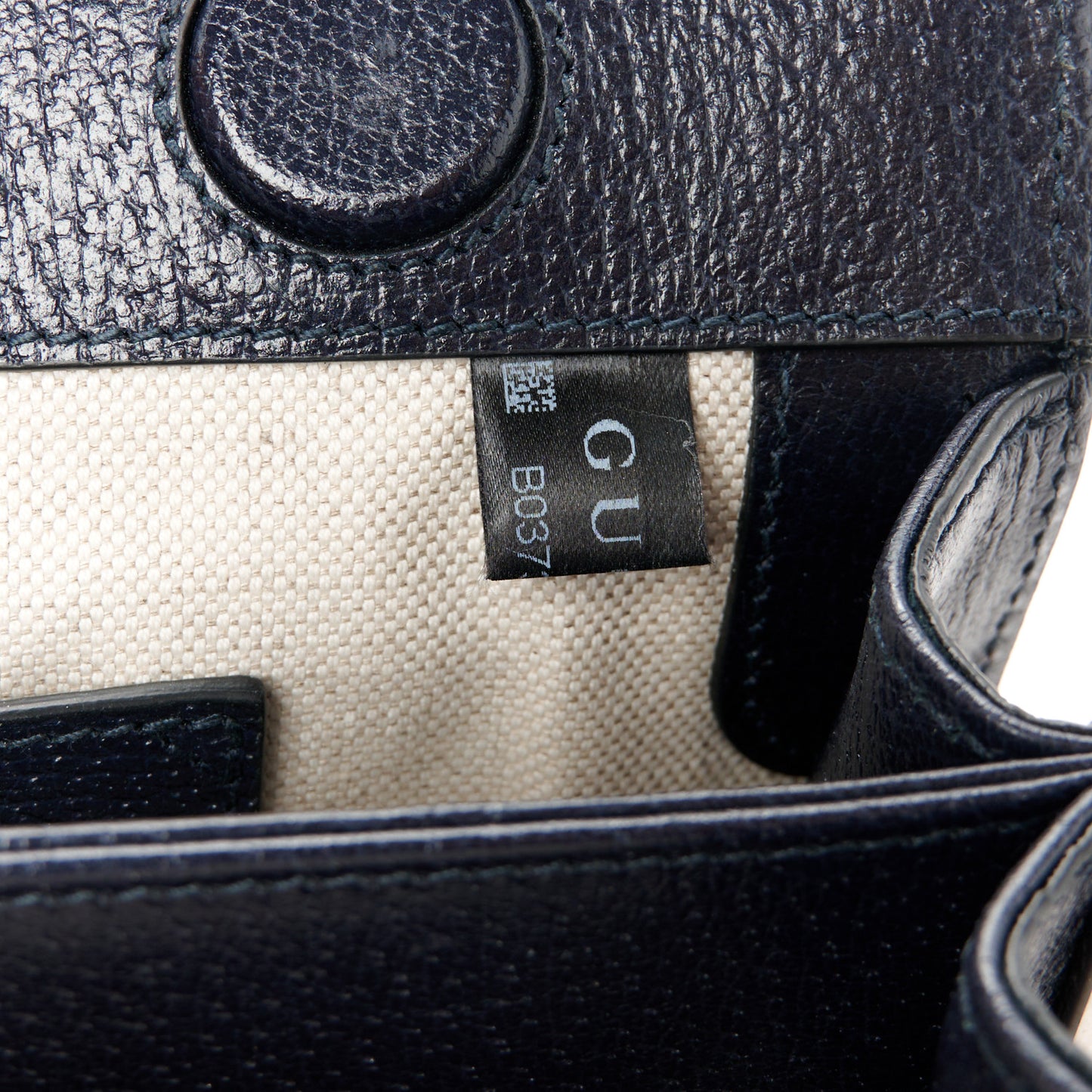 GG Supreme Monogram Textured Dollar Calfskin Web Small Ophidia Chain Shoulder Bag Beige Blue