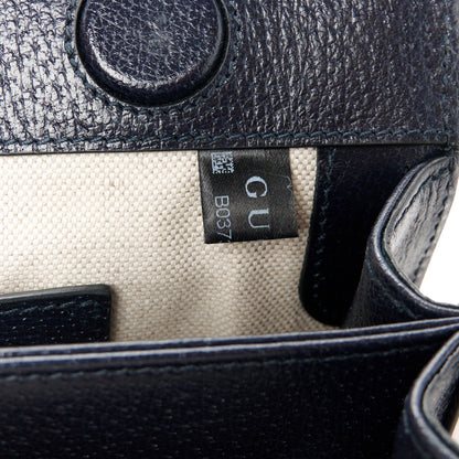 Gucci GG Supreme Monogram Textured Dollar Calfskin Web Small Ophidia Chain Shoulder Bag Beige Blue 6 of 10