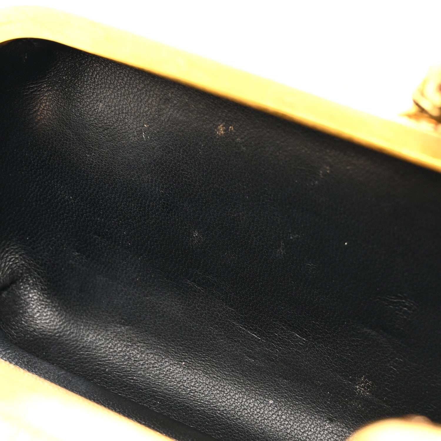Alexander McQueen Nappa Metallic Twin Skull Box Clutch Gold 10 of 11