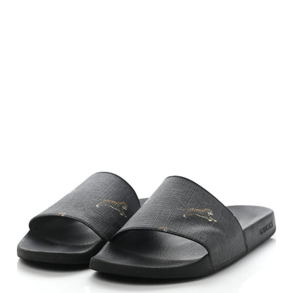 Gucci GG Supreme Monogram Tigers Mens Slide Sandals 11 Black Multicolor 3 of 9