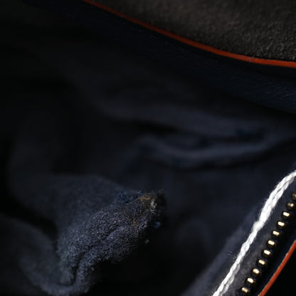 Celine Supple Calfskin Large Phantom Luggage Navy Blue Orange 13 of 17