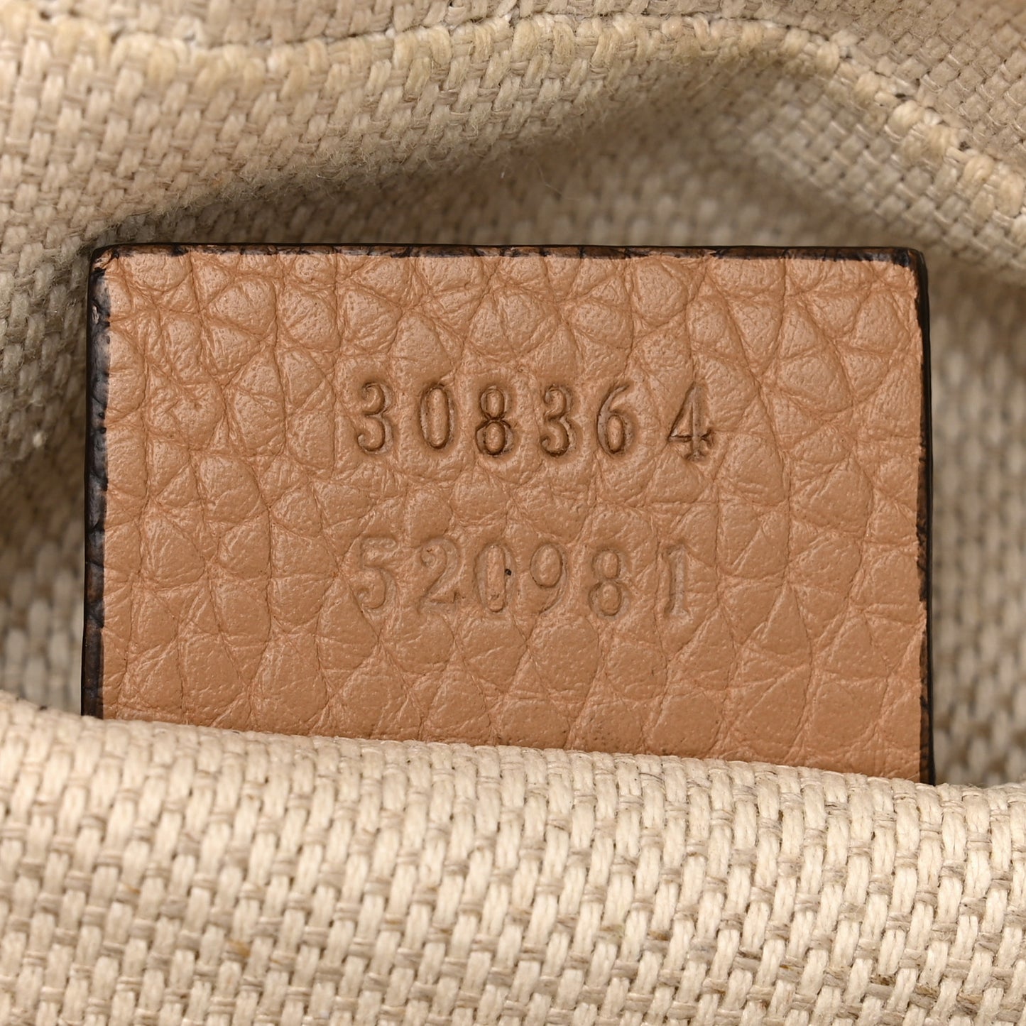Pebbled Calfskin Small Soho Disco Bag Camelia