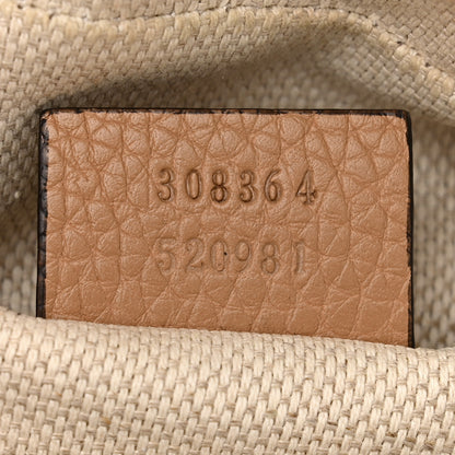 Gucci Pebbled Calfskin Small Soho Disco Bag Camelia 7 of 12
