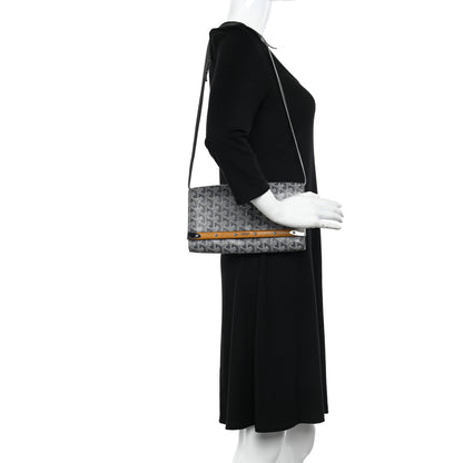 Goyard Goyardine Monte Carlo Bois Clutch With Strap Gray 2 of 12