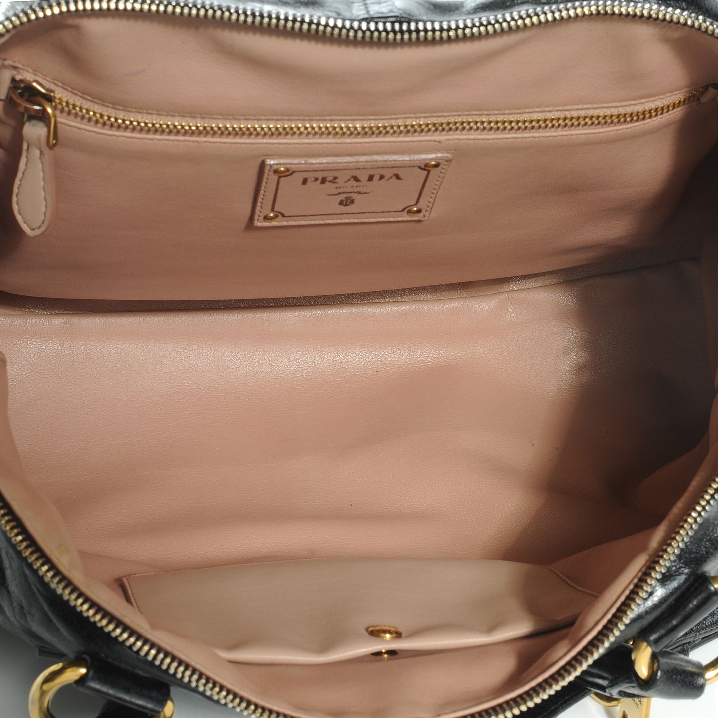 Vitello Shine Tote Nero Black