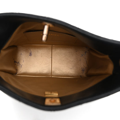 Chanel Lambskin Quilted Small Pearl Crush Hobo Black 5 of 12