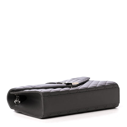 Saint Laurent Grain De Poudre Textured Mixed Matelasse Medium Triquilt Monogram Satchel Earth 3 of 4