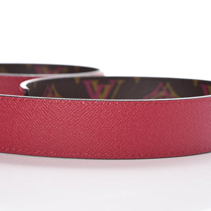 Louis Vuitton Rainbow Monogram 30mm LV Initiales Reversible Belt 80 32 Fuschia 4 of 9