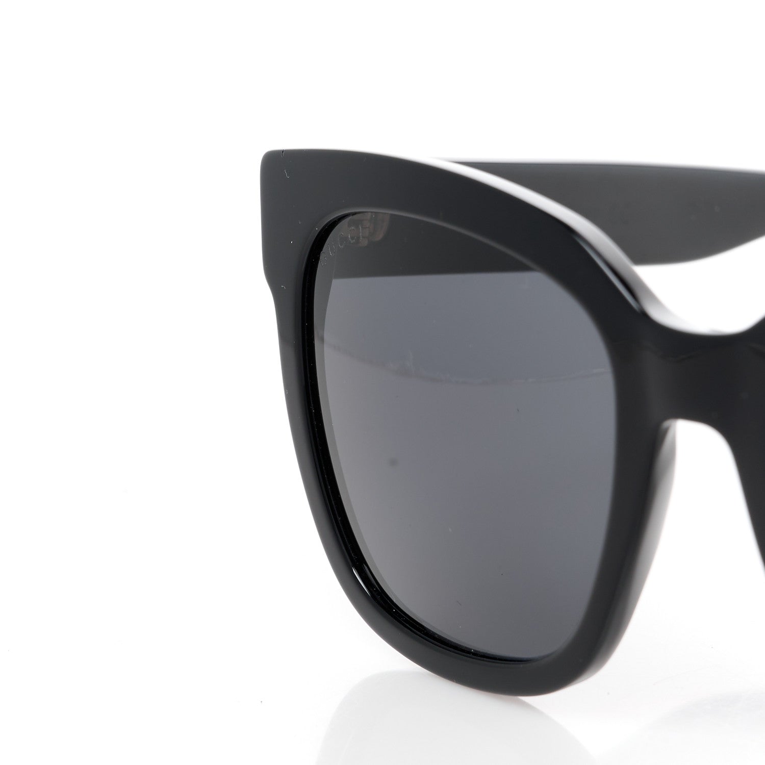 Gucci Acetate Square Frame Sunglasses GG0034S Black 7 of 8