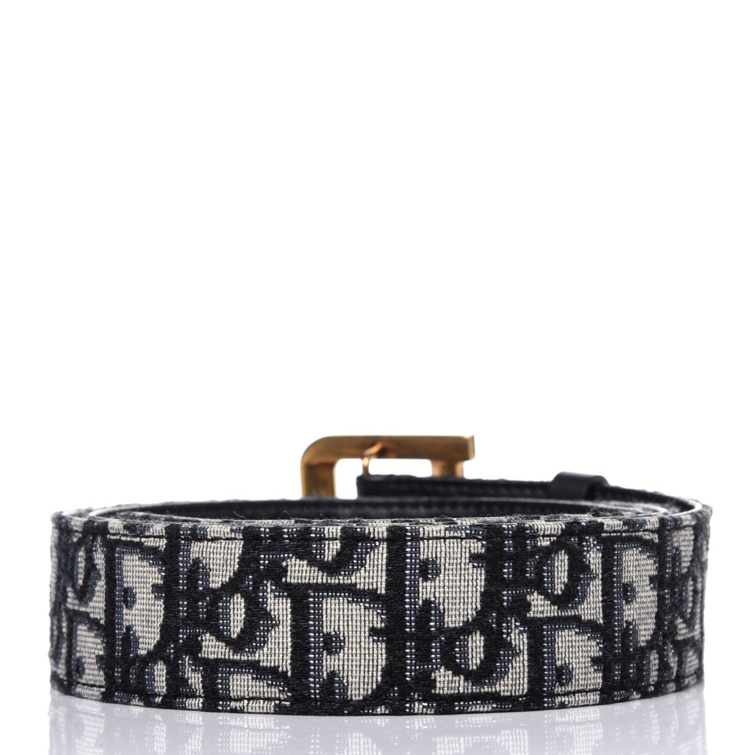 Christian Dior Oblique Diorquake Belt 95 Blue Multi 3 of 11