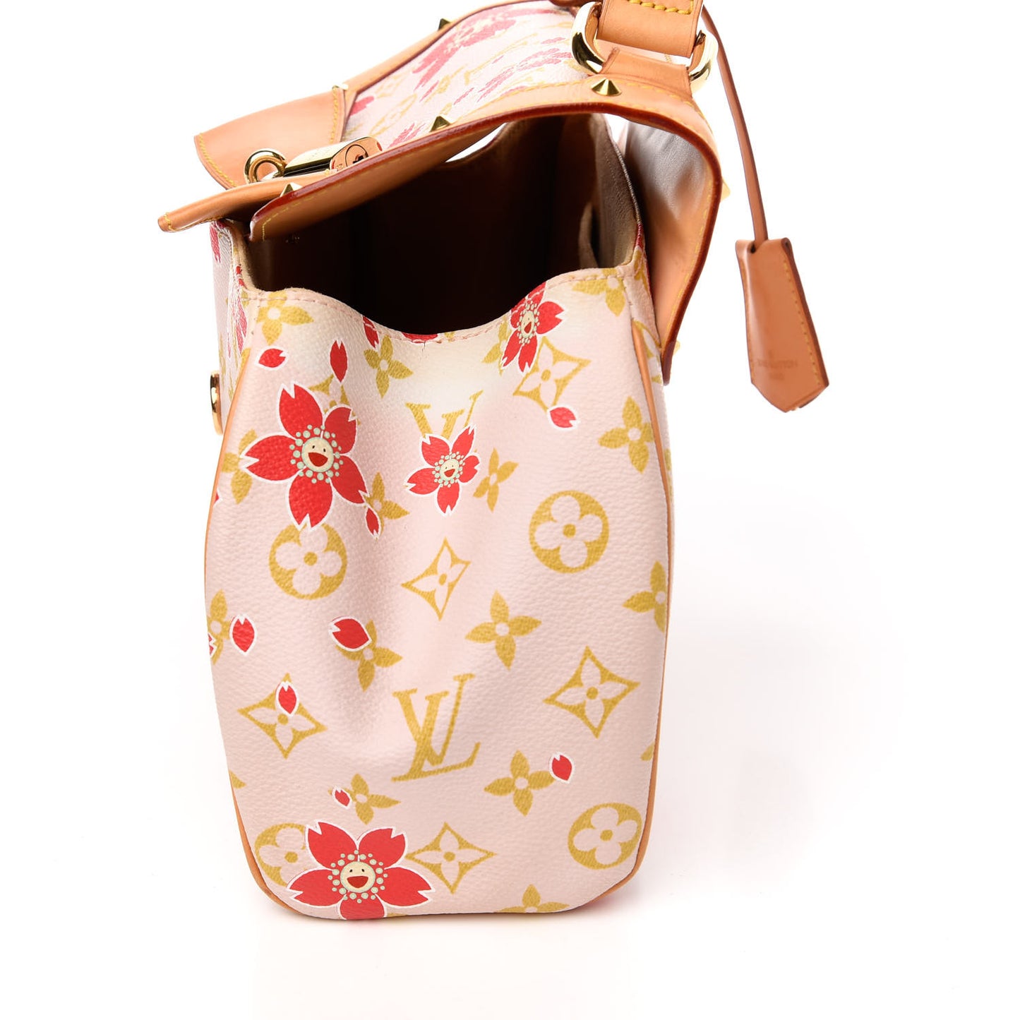 Monogram Cherry Blossom Sac Retro Bag Red