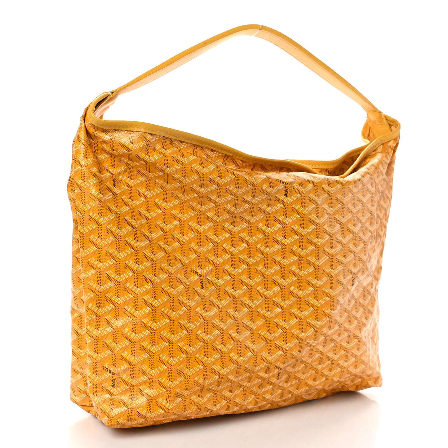 Goyardine Fidji Zip Hobo Yellow