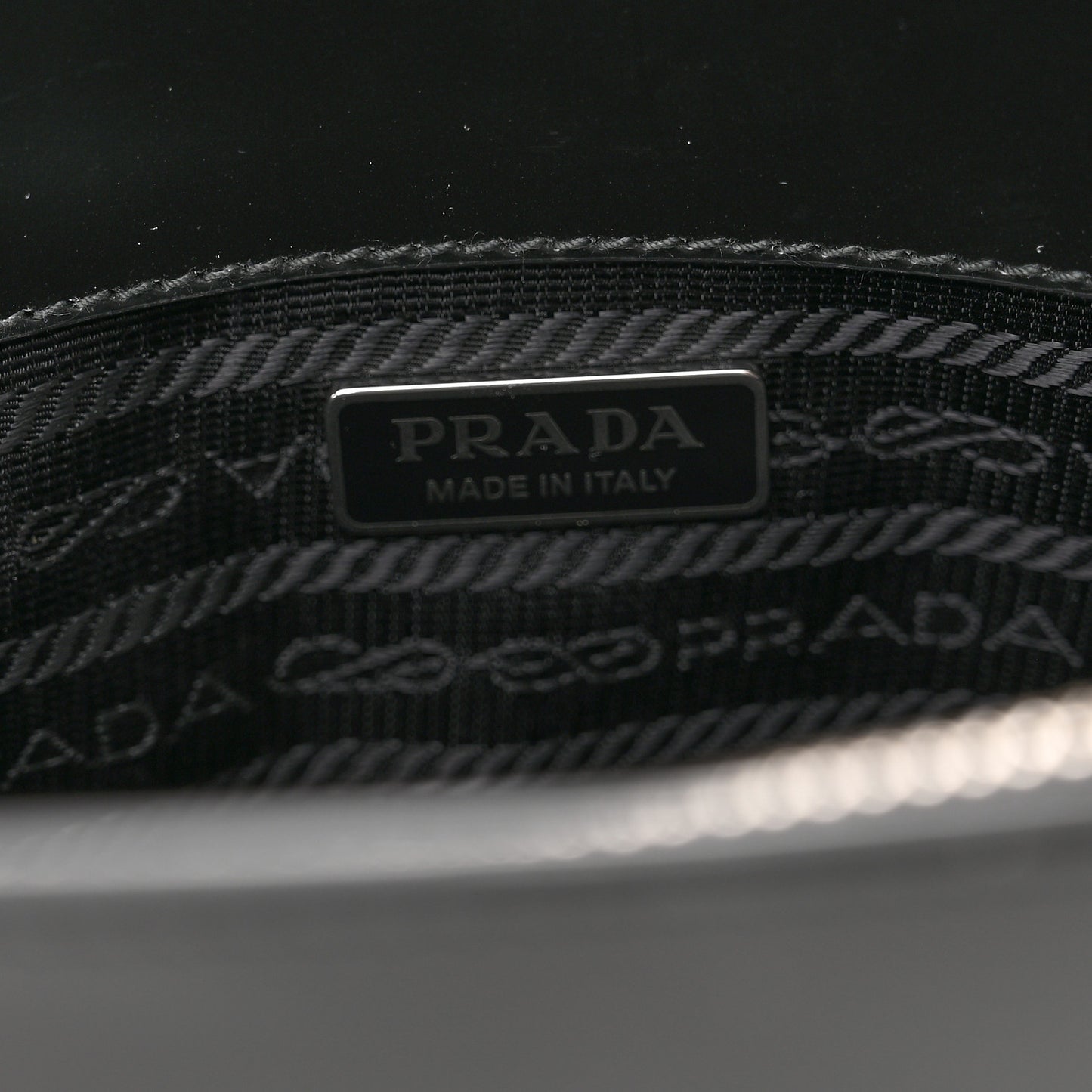 Spazzolato Mini Re-Edition 1995 Double Handle Handbag Black