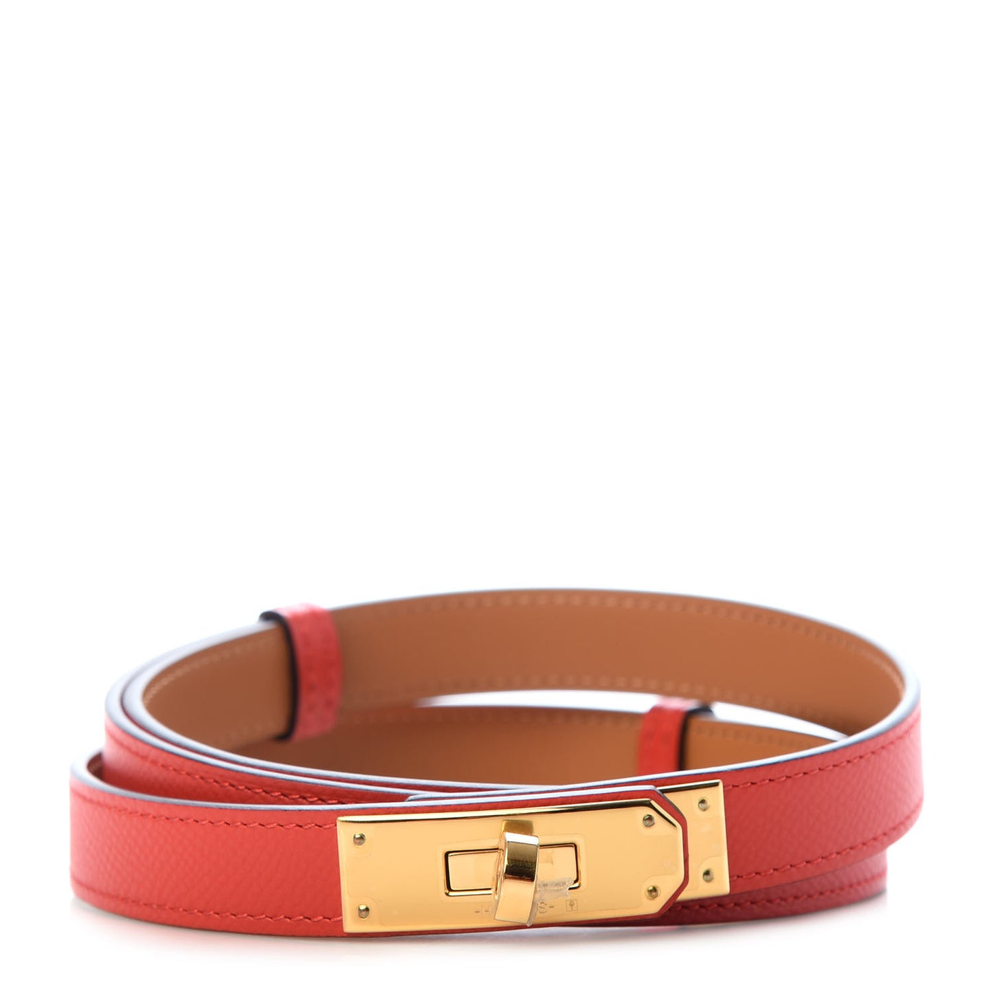 Epsom Kelly Belt Rouge Tomate