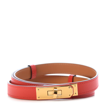 Hermes Epsom Kelly Belt Rouge Tomate 1 of 5